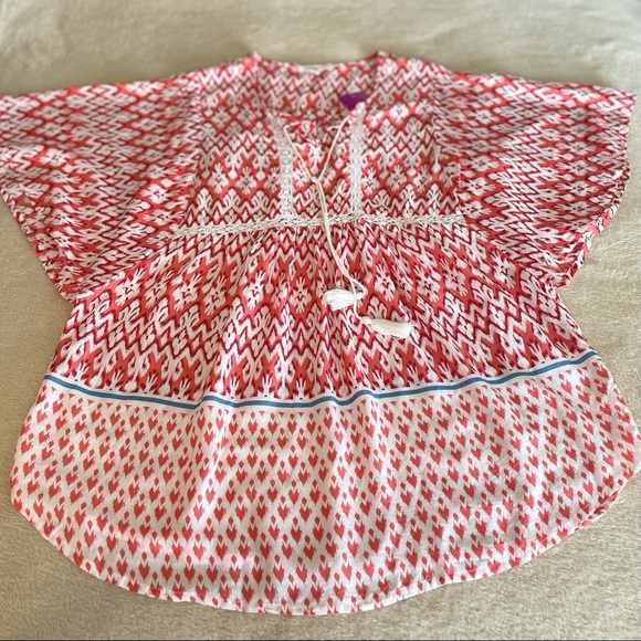 BeachLunchLounge Multicolor Wing Sleeve Top - Size M - Picture 6 of 11